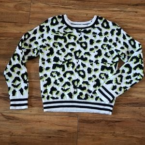 Girl's Cheatah Print Sweater